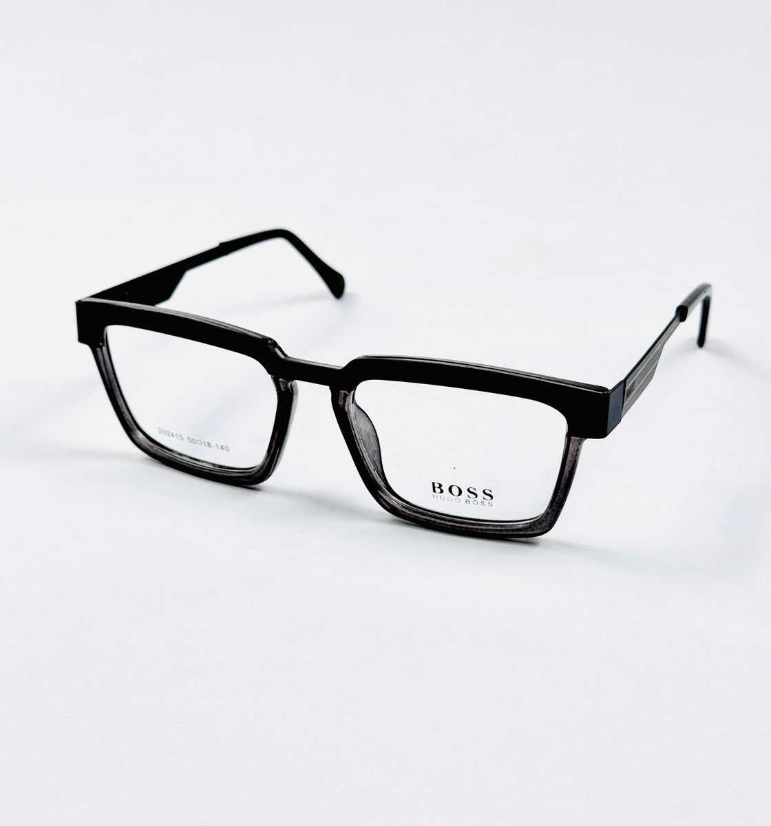 Boss – 202415 – 50 - Black Grey – Metal - Acetate  – Optics - Unisex