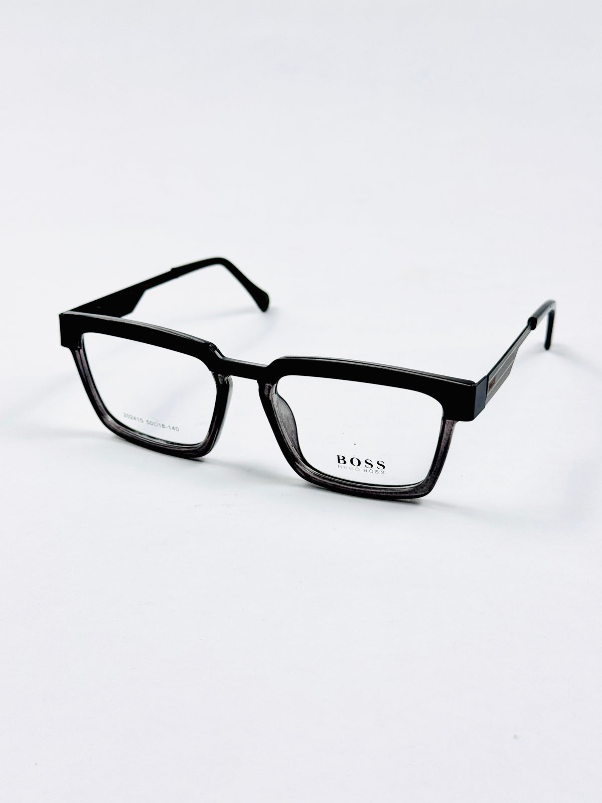 Boss – 202415 – 50 - Black Grey – Metal - Acetate  – Optics - Unisex