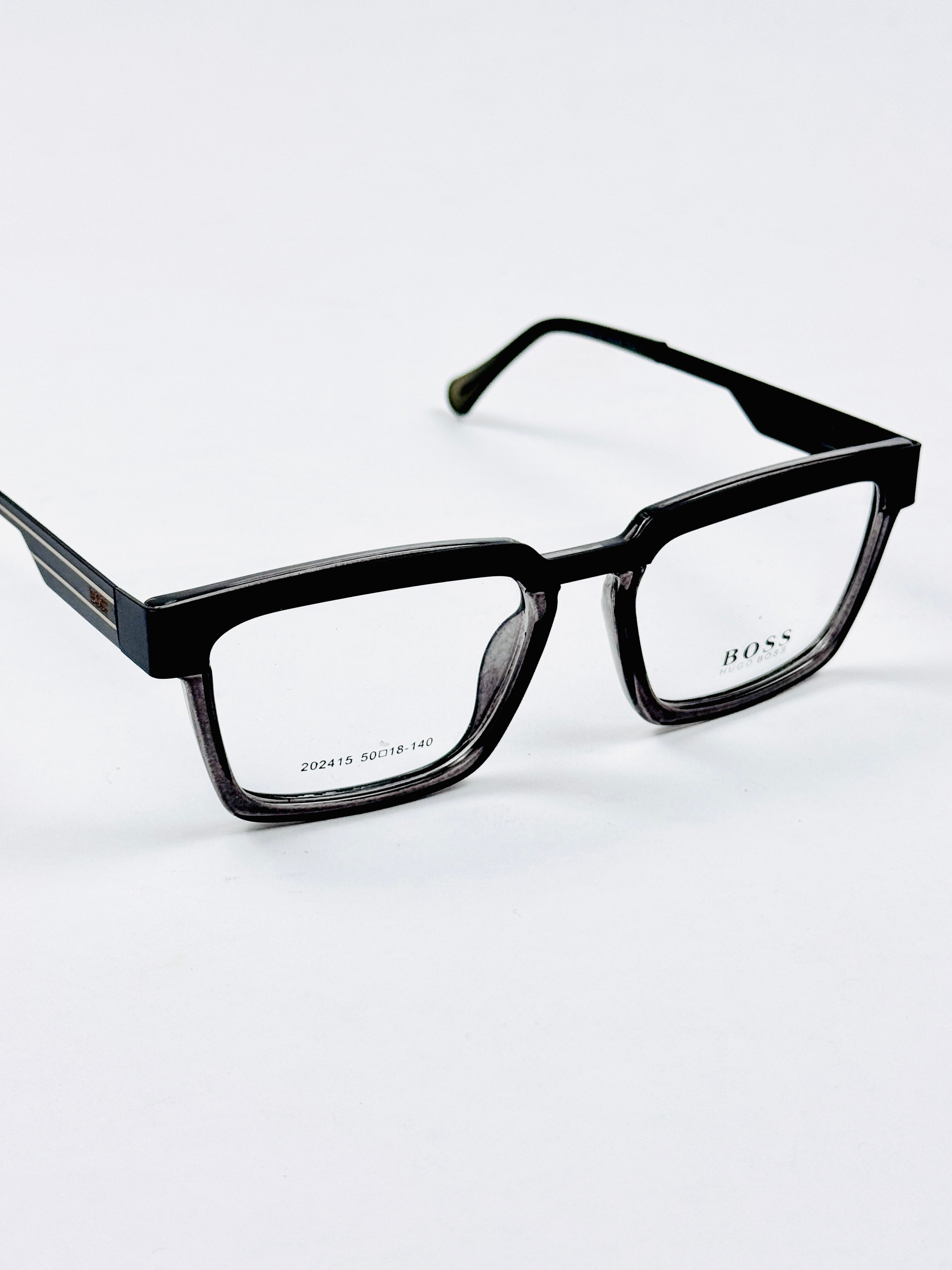 Boss – 202415 – 50 - Black Grey – Metal - Acetate  – Optics - Unisex