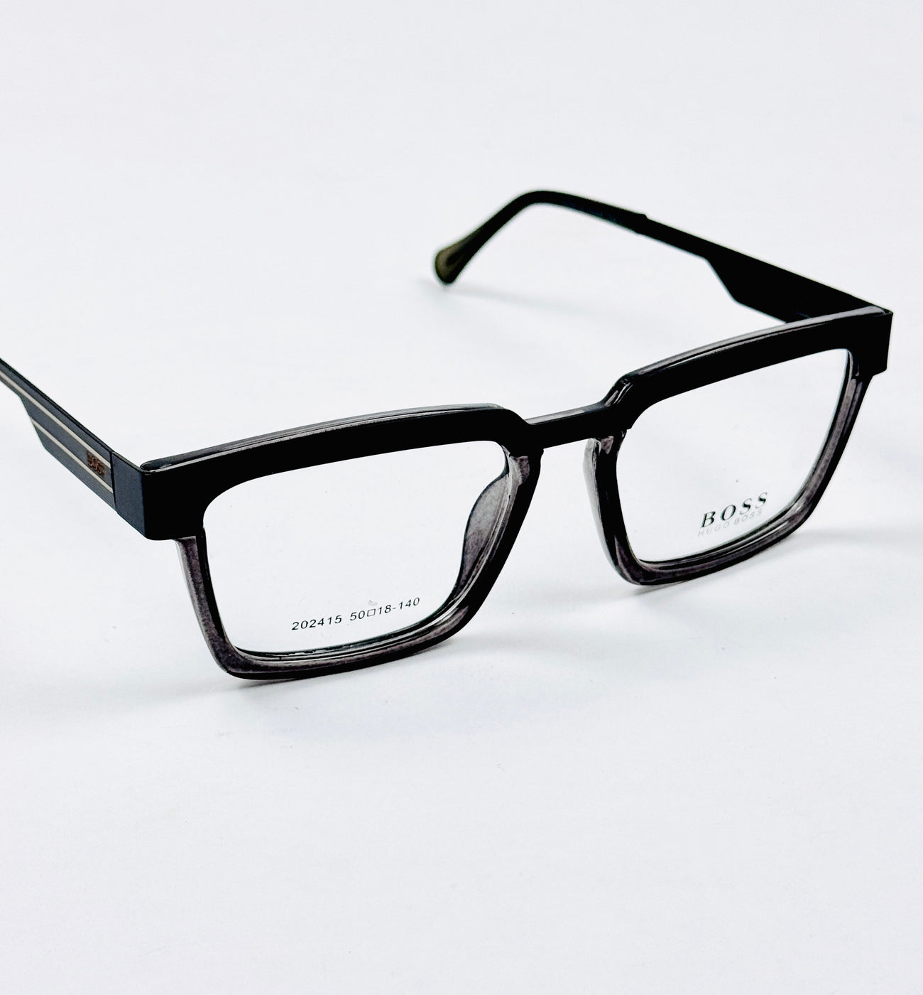 Boss – 202415 – 50 - Black Grey – Metal - Acetate  – Optics - Unisex
