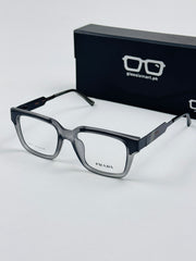 Prada – 202411 – 50 - Black Grey – Metal - Acetate  – Optics - Unisex