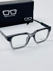 Prada – 202411 – 50 - Black Grey – Metal - Acetate  – Optics - Unisex
