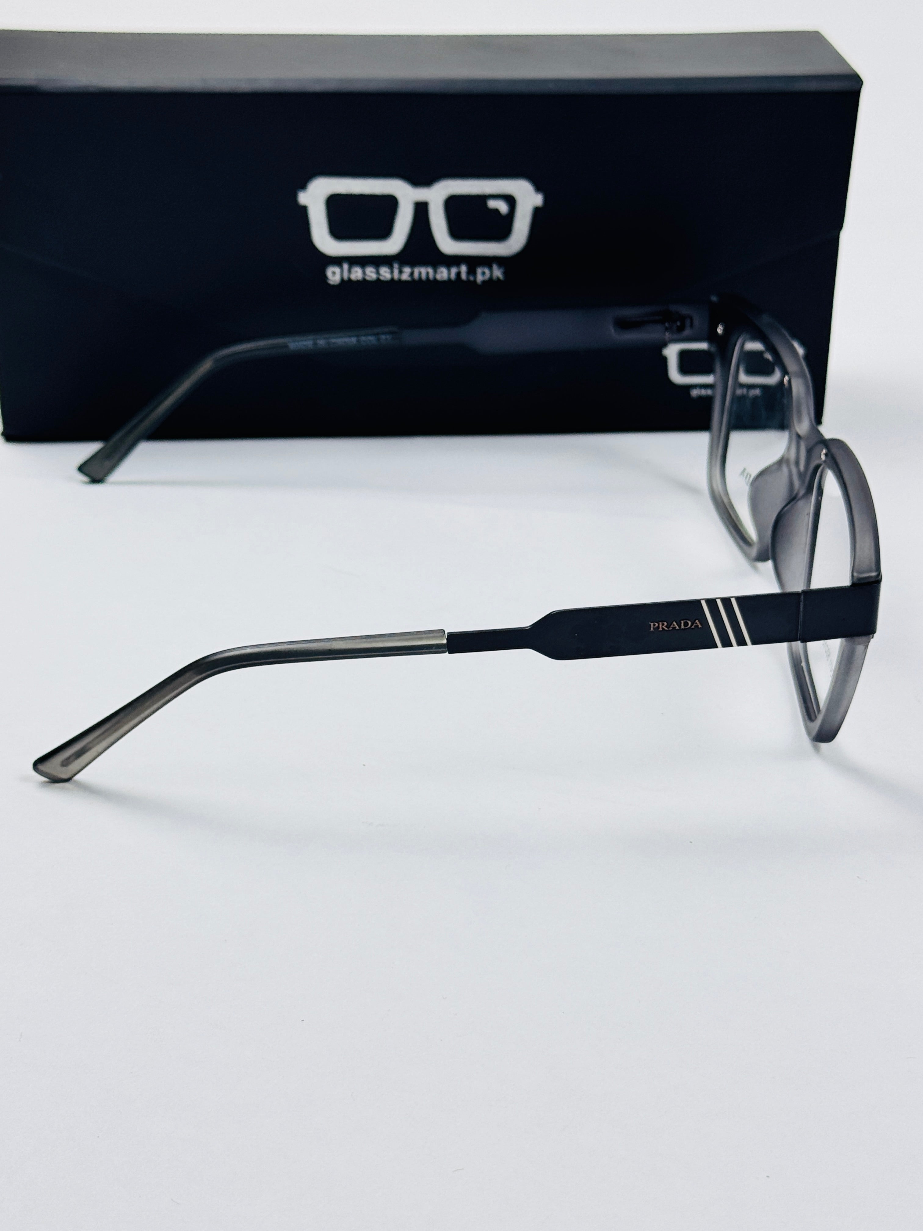 Prada – 202411 – 50 - Black Grey – Metal - Acetate  – Optics - Unisex