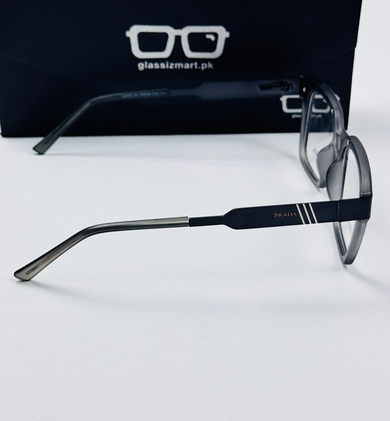 Prada – 202411 – 50 - Black Grey – Metal - Acetate  – Optics - Unisex