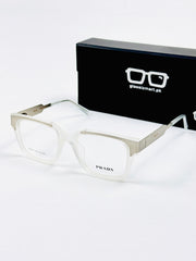 Prada – 202411 – 50 - Silver White – Metal - Acetate  – Optics - Unisex