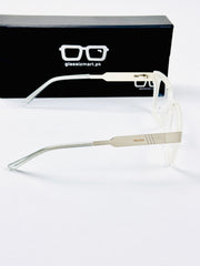 Prada – 202411 – 50 - Silver White – Metal - Acetate  – Optics - Unisex