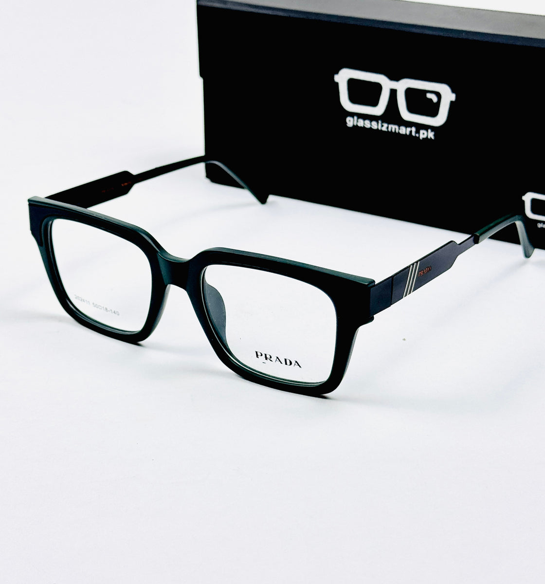 Prada – 202411 – 50 - Black Green – Metal - Acetate  – Optics - Unisex