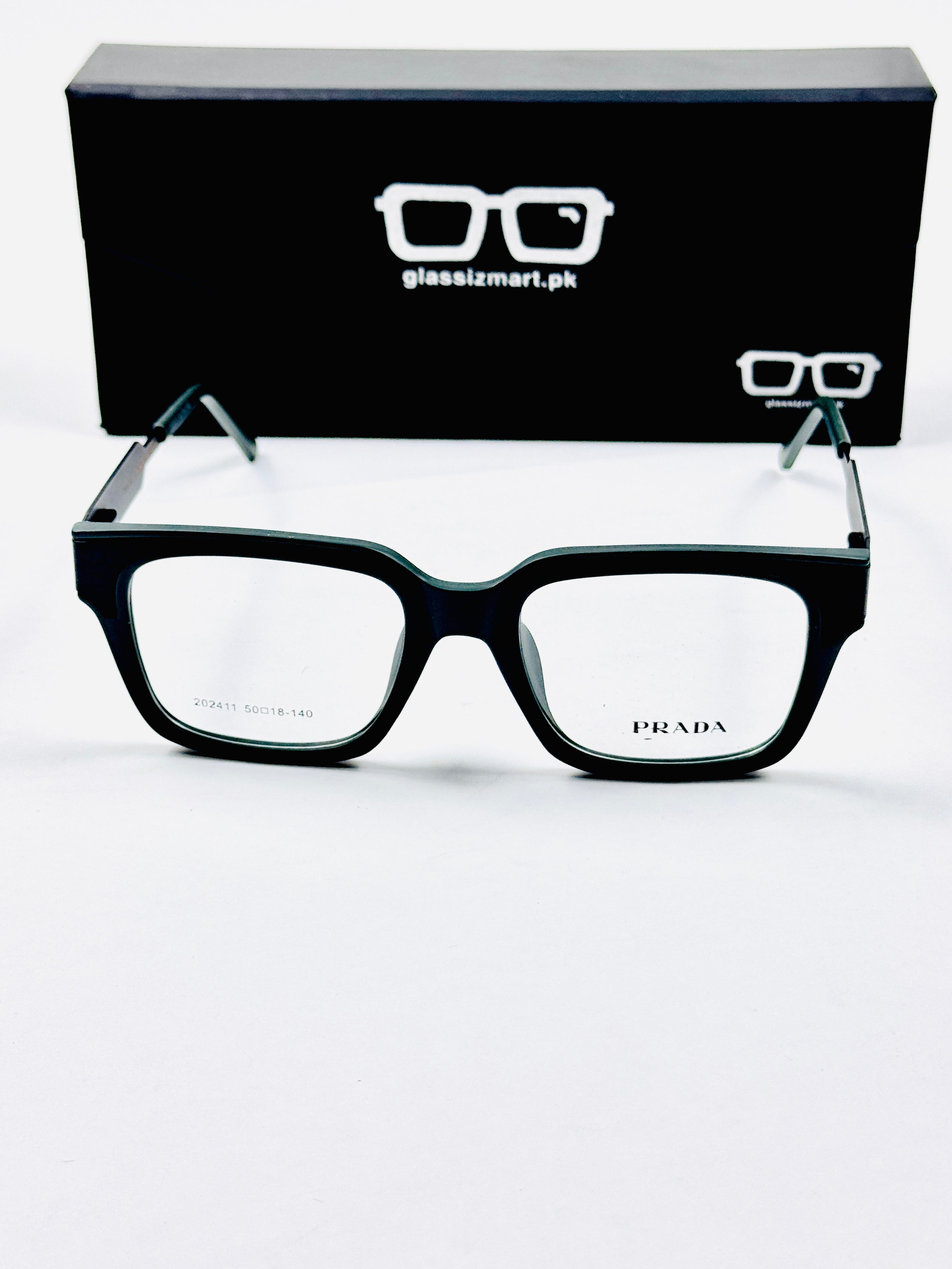 Prada – 202411 – 50 - Black Green – Metal - Acetate  – Optics - Unisex