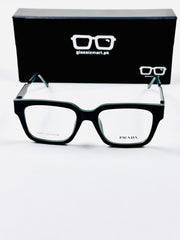 Prada – 202411 – 50 - Black Green – Metal - Acetate  – Optics - Unisex