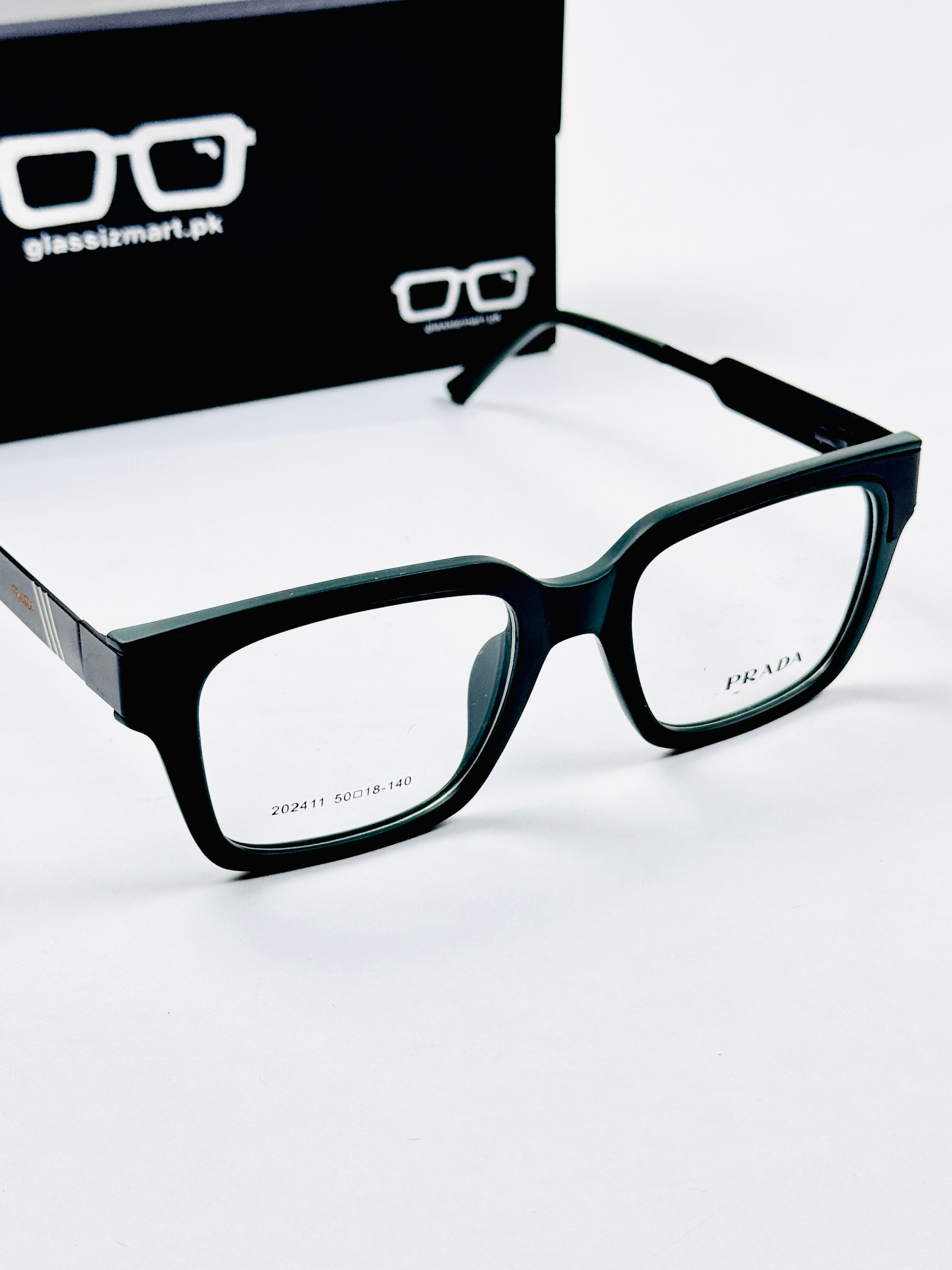 Prada – 202411 – 50 - Black Green – Metal - Acetate  – Optics - Unisex