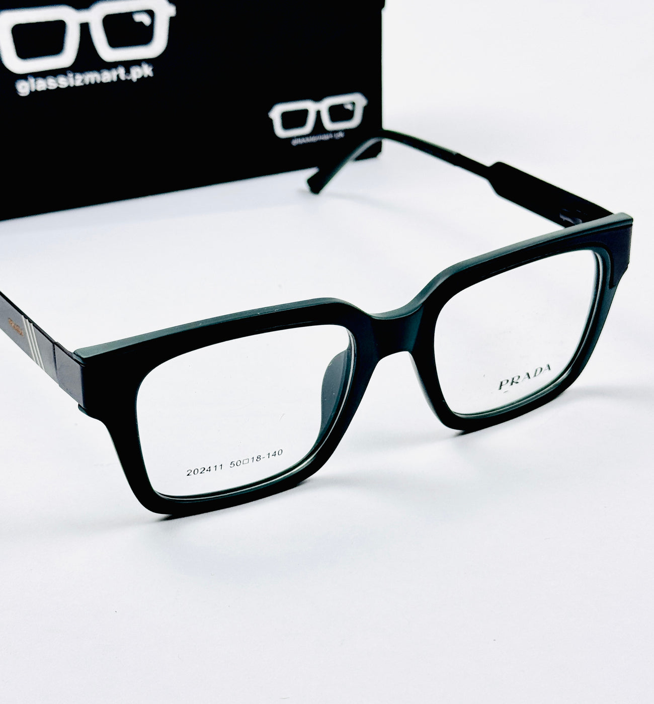 Prada – 202411 – 50 - Black Green – Metal - Acetate  – Optics - Unisex