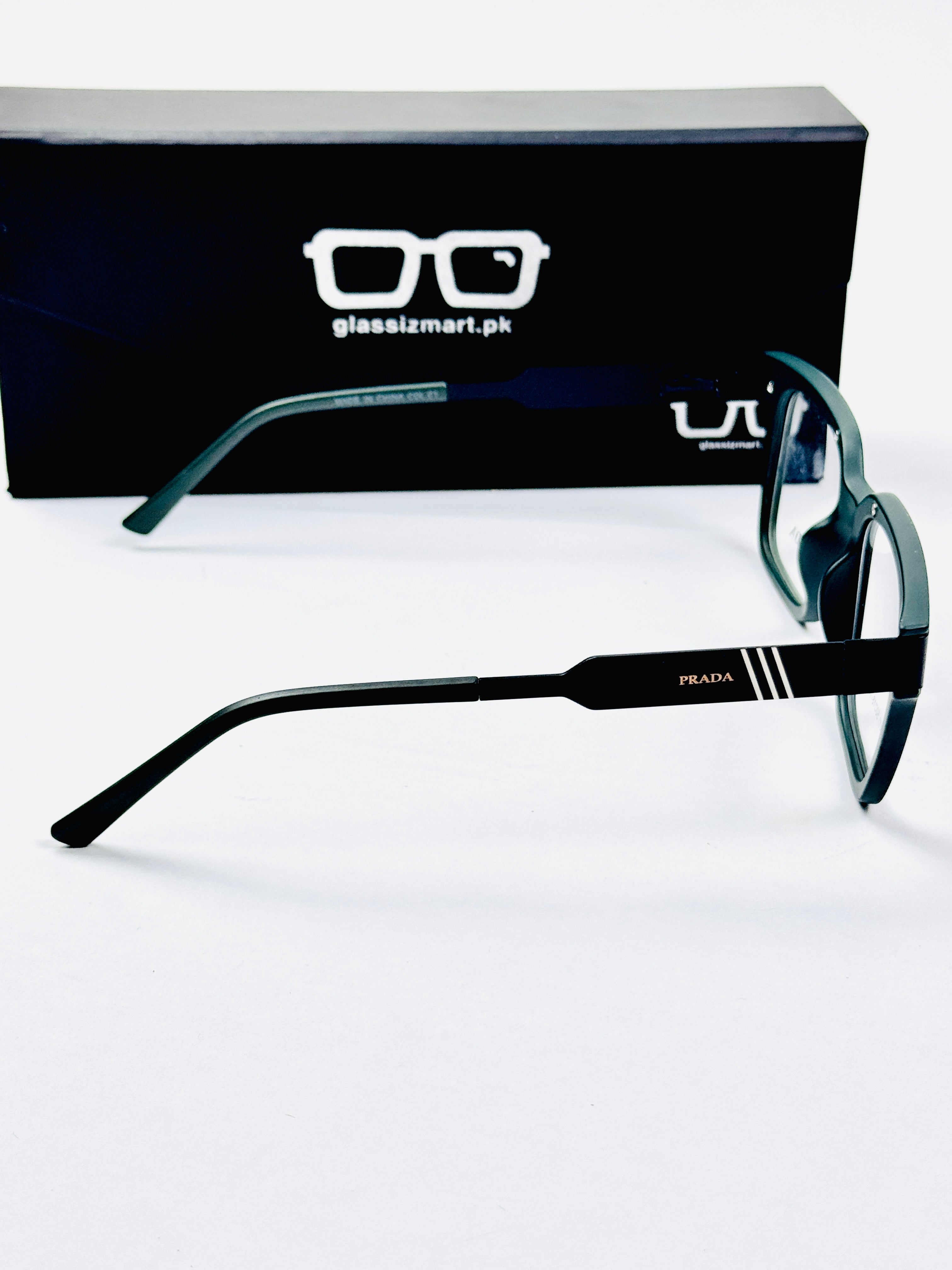 Prada – 202411 – 50 - Black Green – Metal - Acetate  – Optics - Unisex