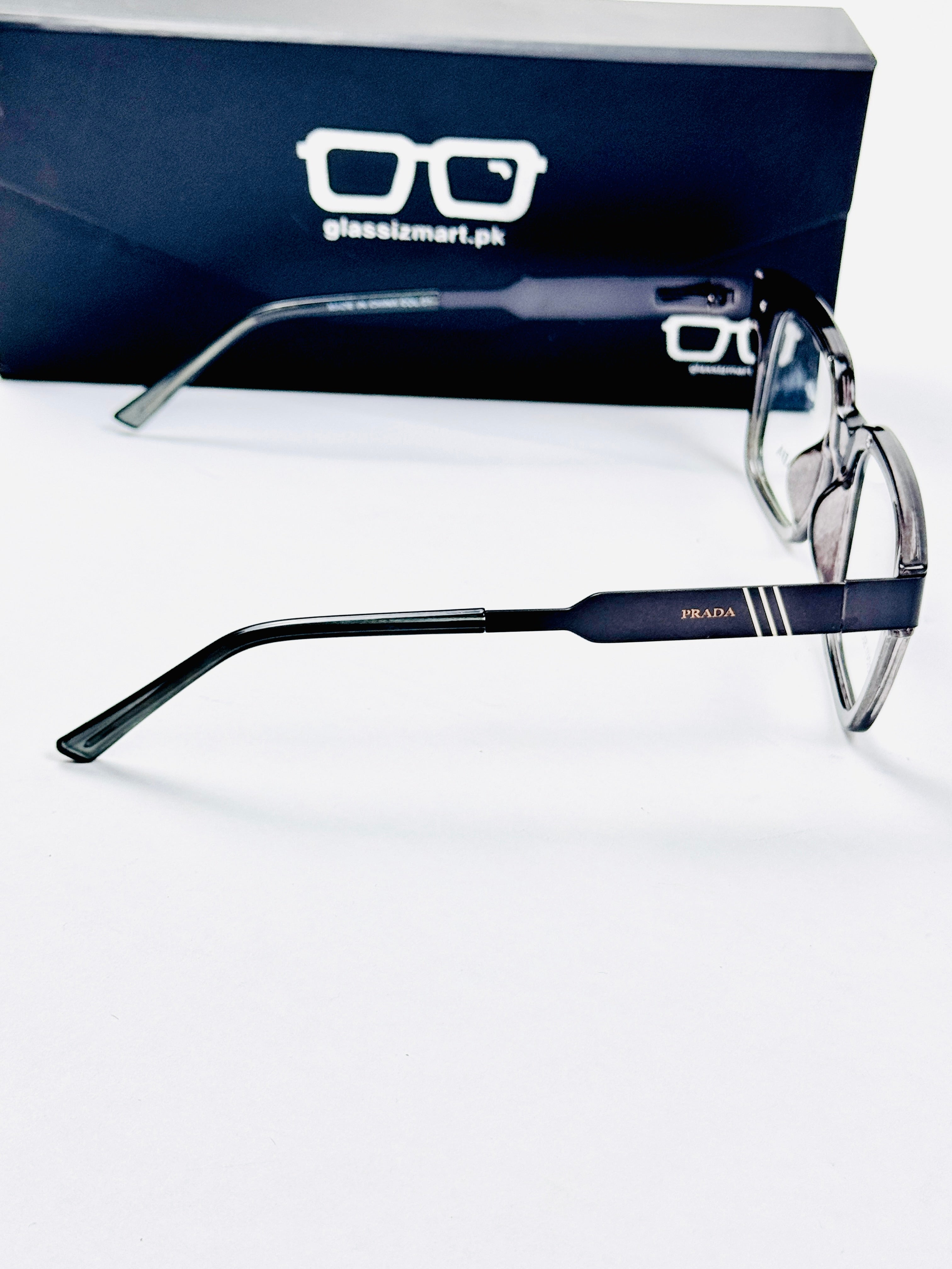 Prada – 202411 – 50 - Black Grey – Metal - Acetate  – Optics - Unisex