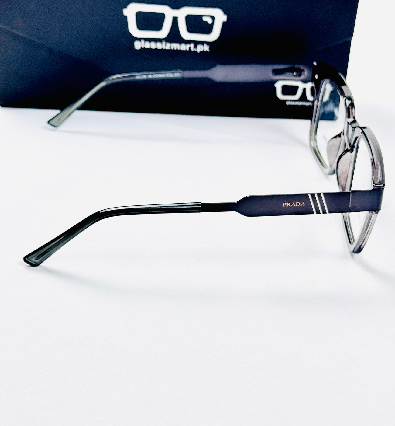 Prada – 202411 – 50 - Black Grey – Metal - Acetate  – Optics - Unisex