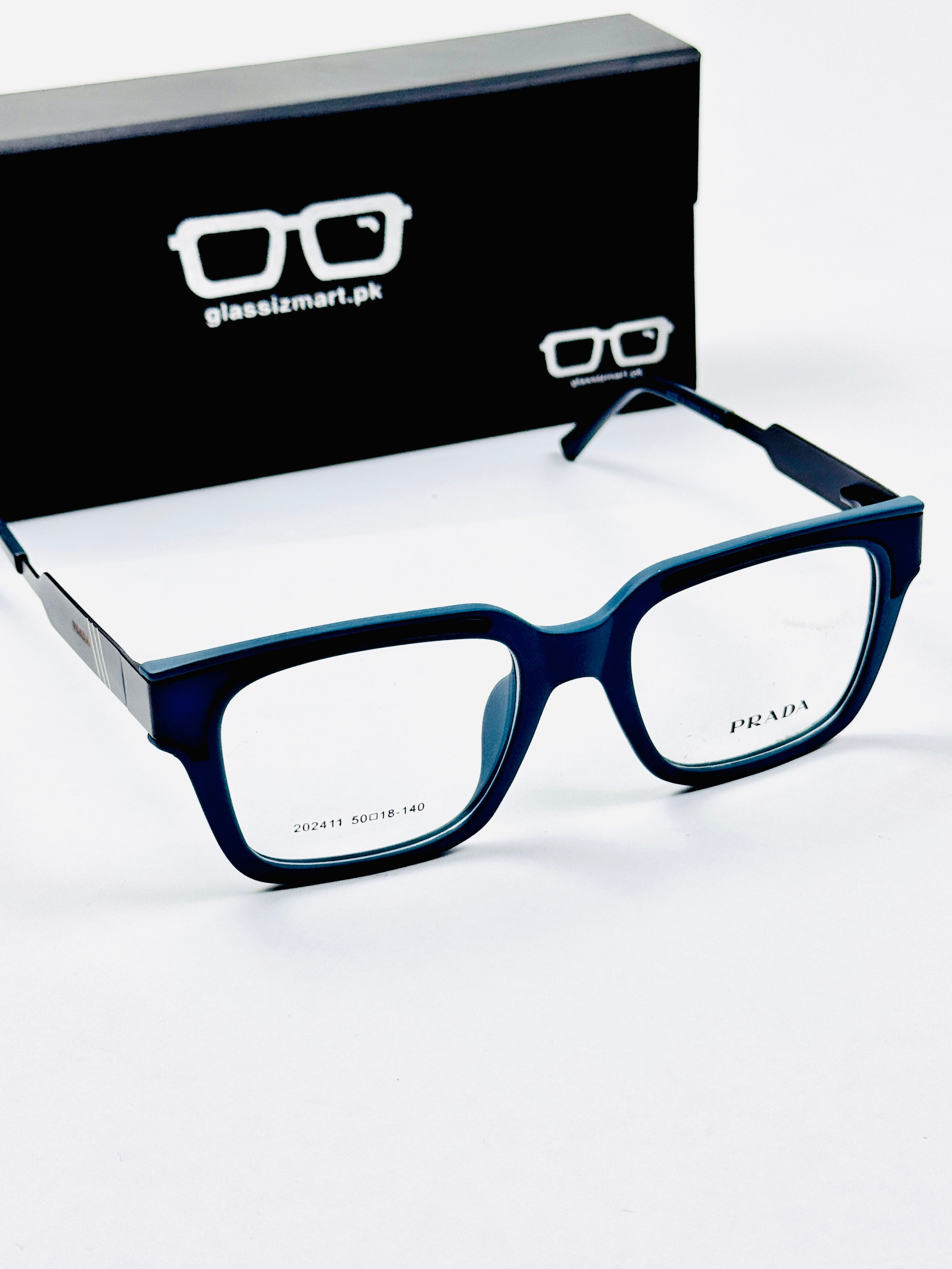 Prada – 202411 – 50 - Black Green – Metal - Acetate  – Optics - Unisex