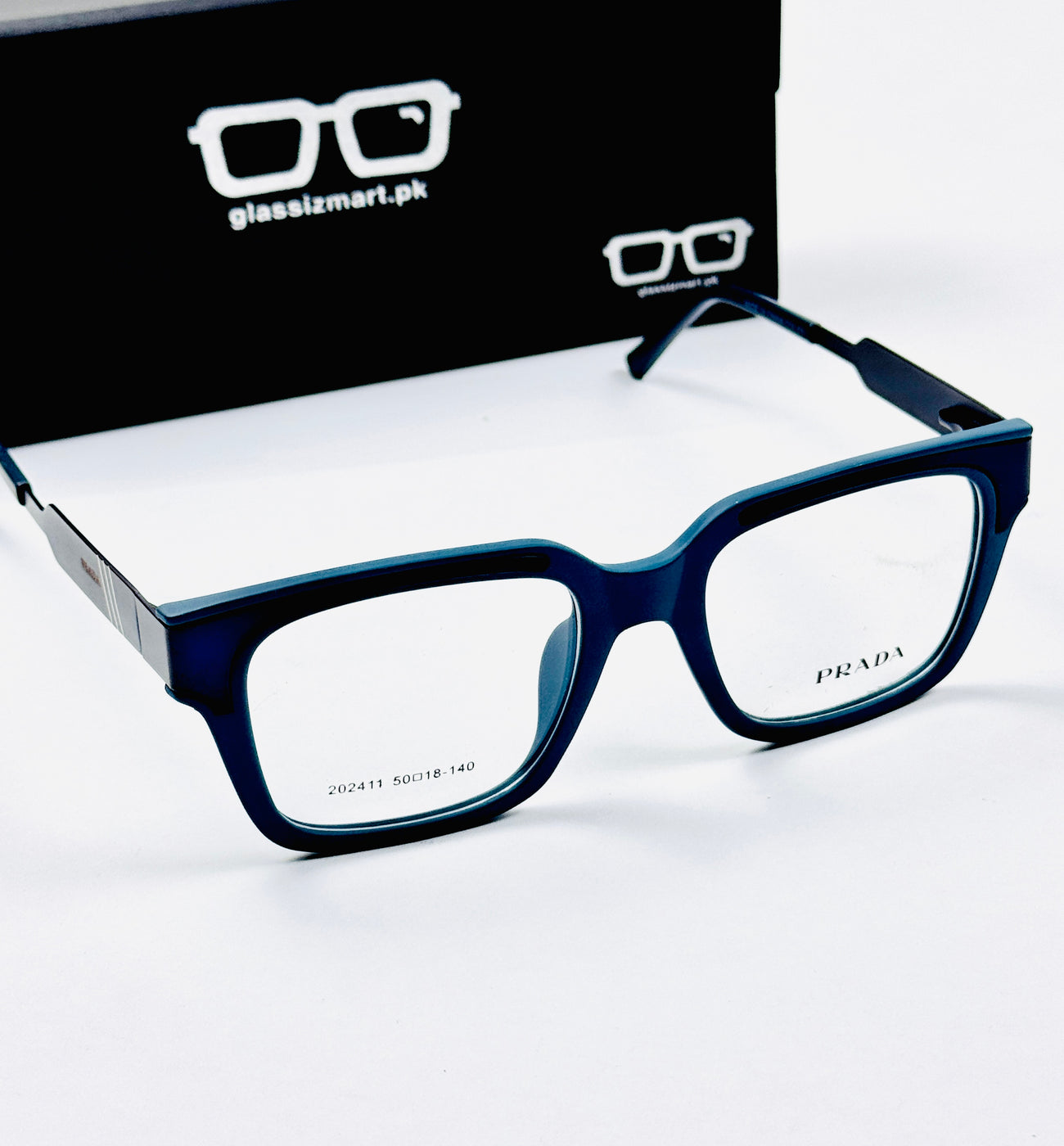 Prada – 202411 – 50 - Black Green – Metal - Acetate  – Optics - Unisex