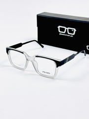 Prada – 202411 – 50 - Black White – Metal - Acetate  – Optics - Unisex