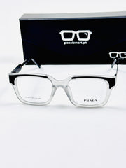 Prada – 202411 – 50 - Black White – Metal - Acetate  – Optics - Unisex