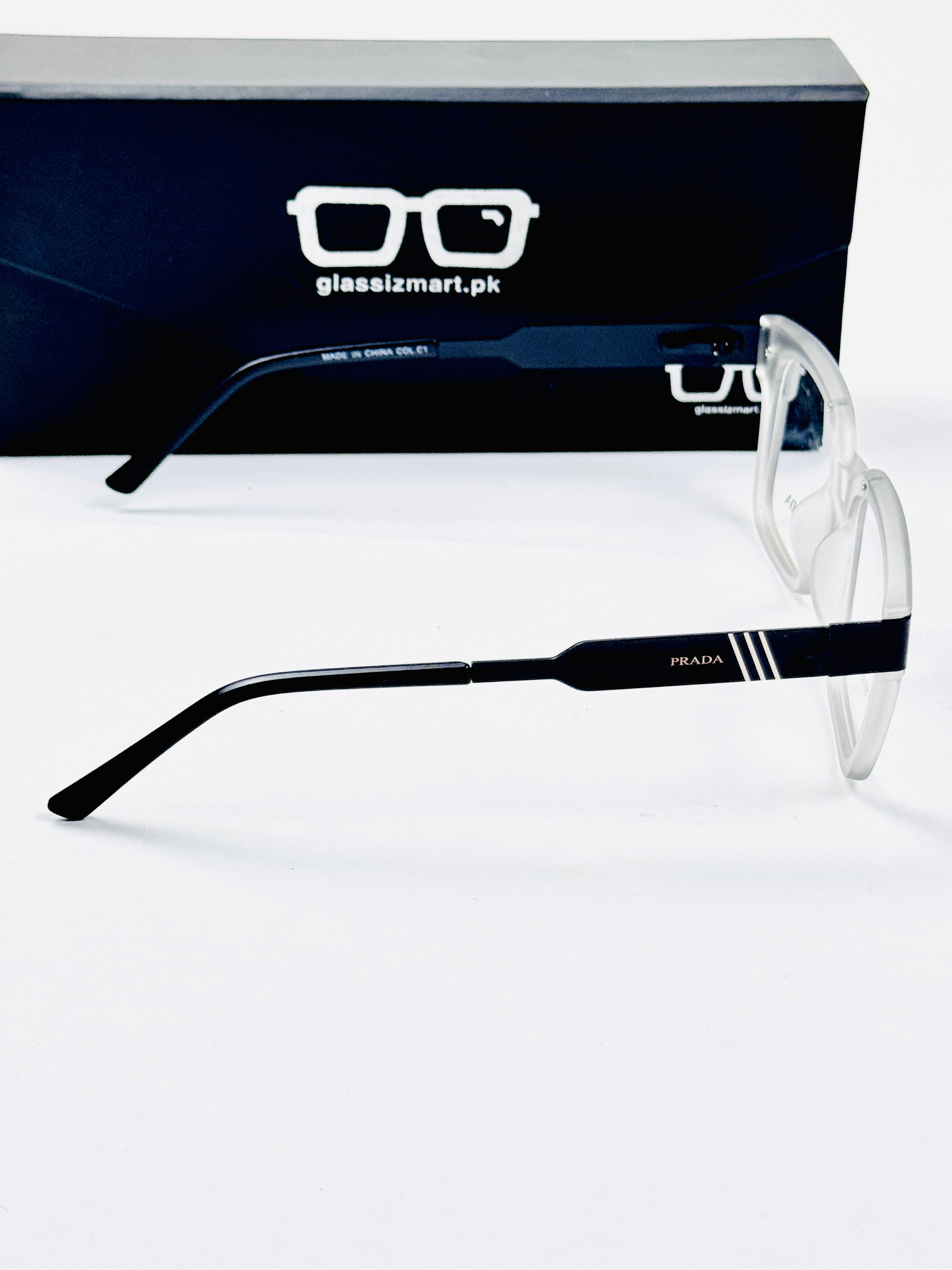 Prada – 202411 – 50 - Black White – Metal - Acetate  – Optics - Unisex