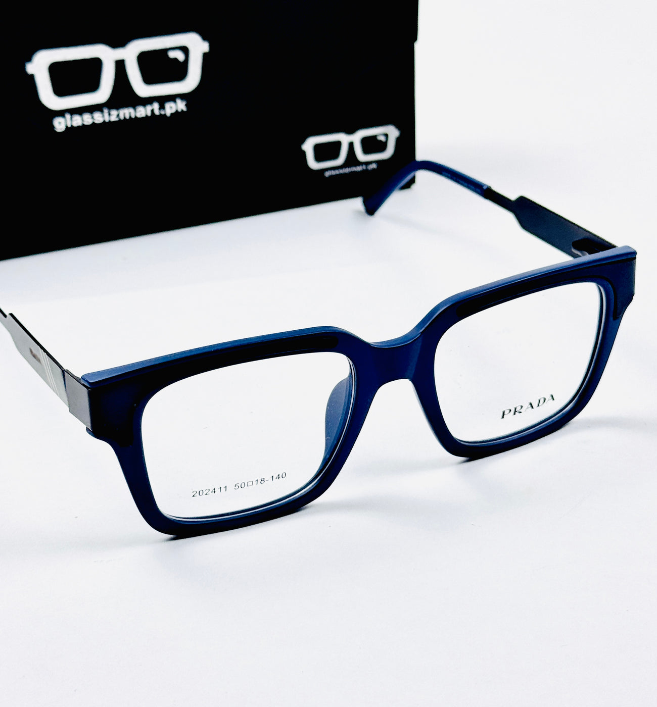 Prada – 202411 – 50 - Blue – Metal - Acetate  – Optics - Unisex