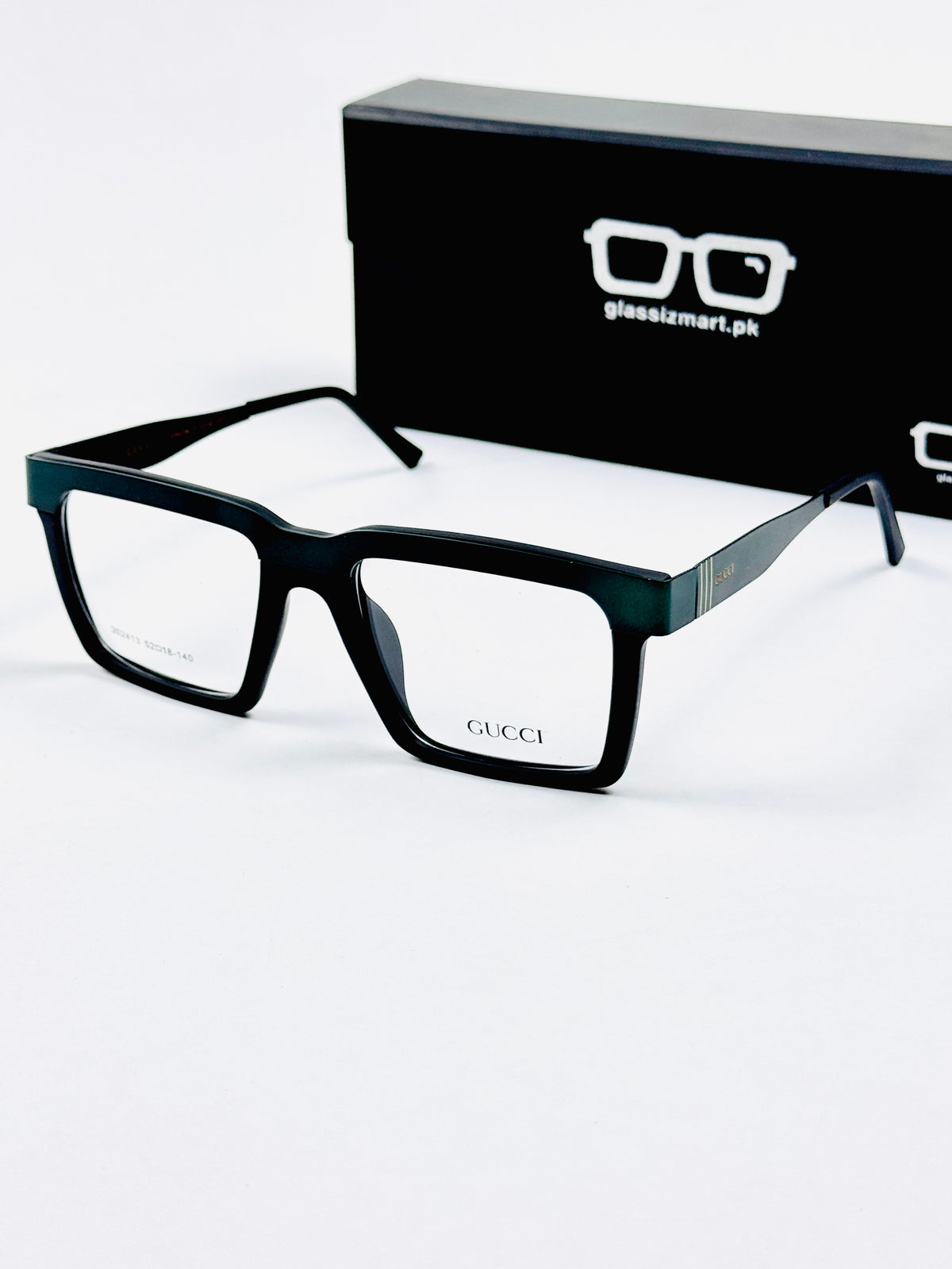 Gucci – 202413 – 52 - Black Green – Metal - Acetate  – Optics - Unisex