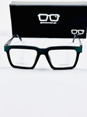 Gucci – 202413 – 52 - Black Green – Metal - Acetate  – Optics - Unisex