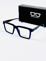 Gucci – 202413 – 52 - Blue – Metal - Acetate  – Optics - Unisex