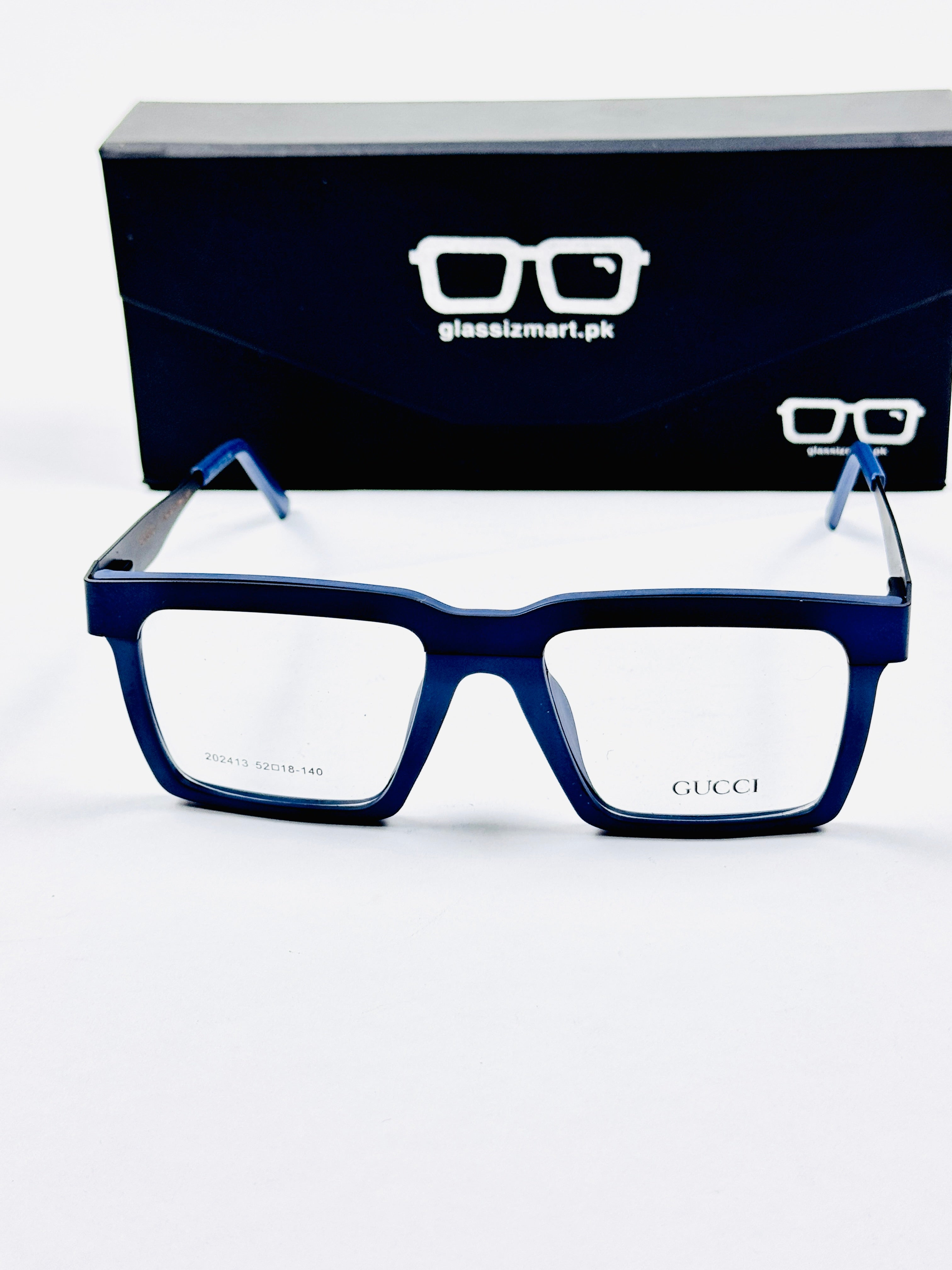 Gucci – 202413 – 52 - Blue – Metal - Acetate  – Optics - Unisex
