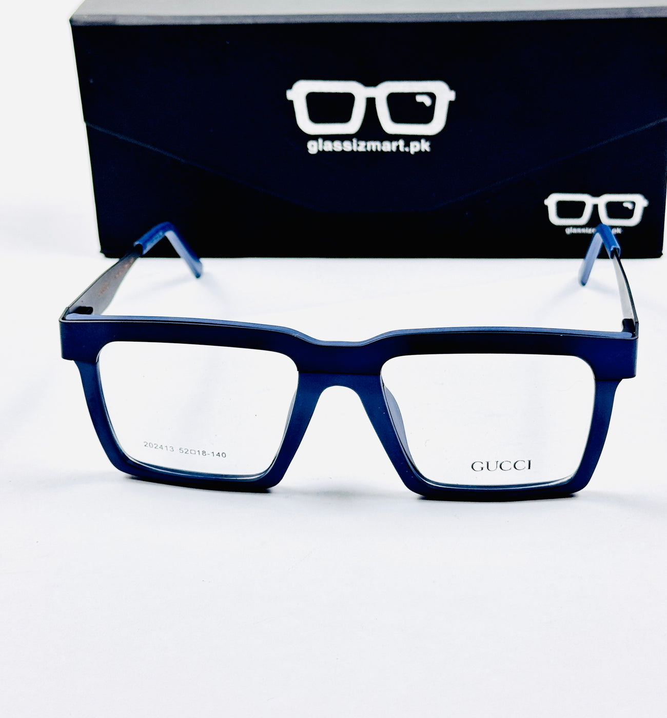 Gucci – 202413 – 52 - Blue – Metal - Acetate  – Optics - Unisex
