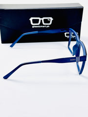 Gucci – 202413 – 52 - Blue – Metal - Acetate  – Optics - Unisex