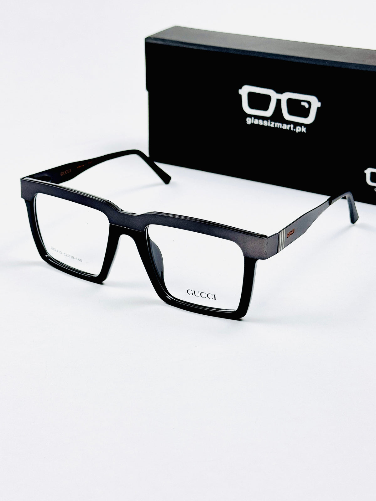 Gucci – 202413 – 52 - Grey – Metal - Acetate  – Optics - Unisex