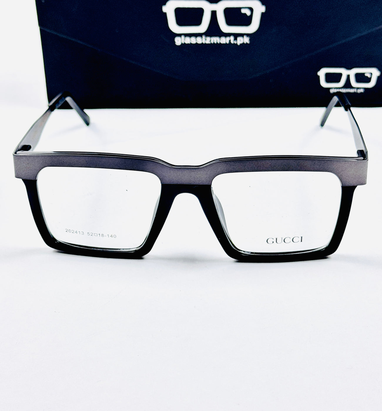 Gucci – 202413 – 52 - Grey – Metal - Acetate  – Optics - Unisex