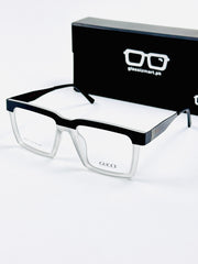 Gucci – 202413 – 52 - Translucent White – Metal - Acetate  – Optics - Unisex