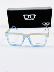 Gucci – 202413 – 52 - Transparent Blue – Metal - Acetate  – Optics - Unisex