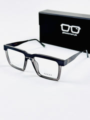 Gucci – 202413 – 52 - Black Grey – Metal - Acetate  – Optics - Unisex