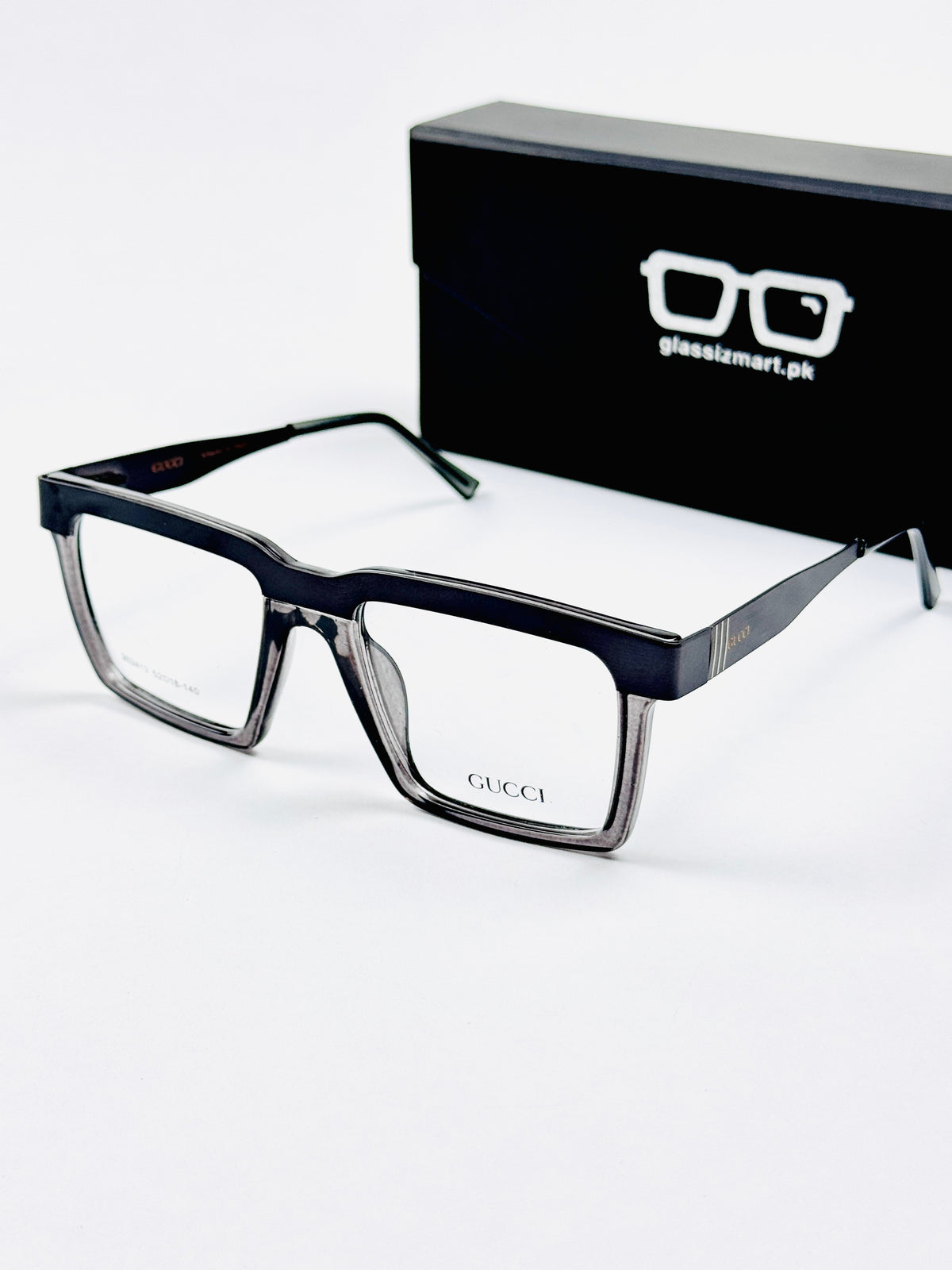 Gucci – 202413 – 52 - Black Grey – Metal - Acetate  – Optics - Unisex