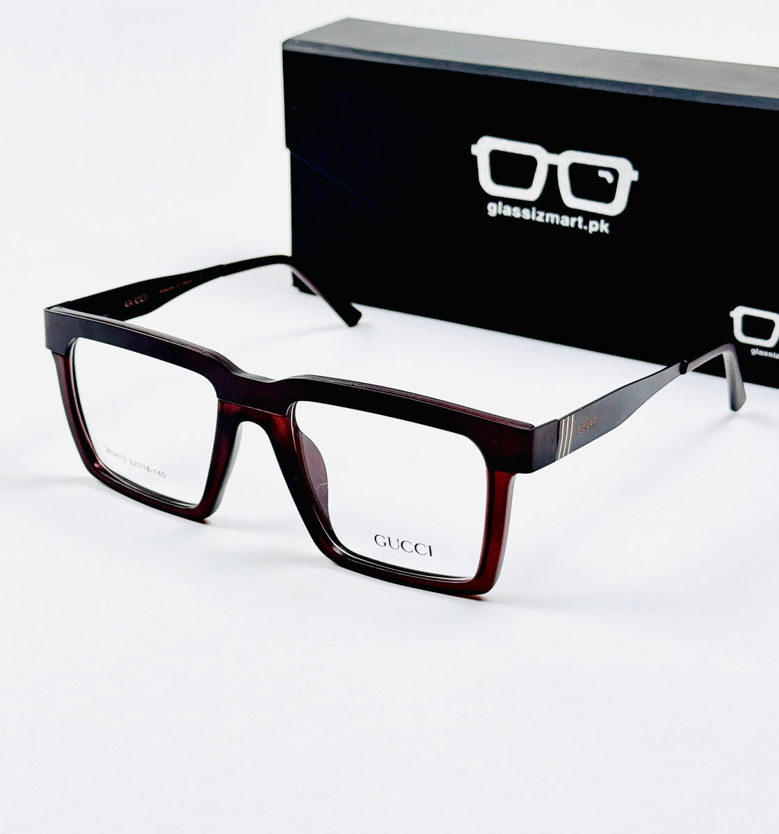 Gucci – 202413 – 52 - Brown – Metal - Acetate  – Optics - Unisex
