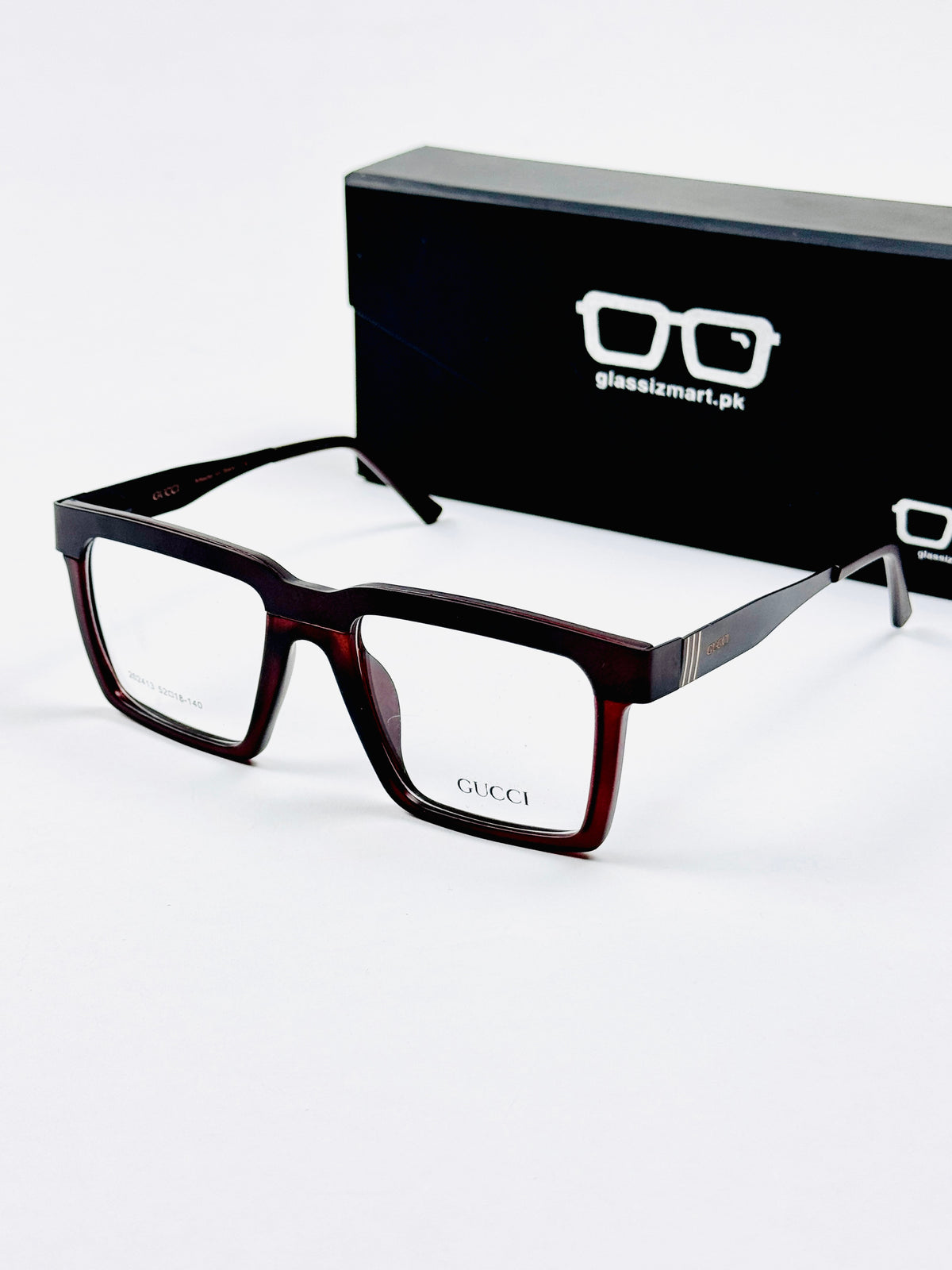 Gucci – 202413 – 52 - Brown – Metal - Acetate  – Optics - Unisex