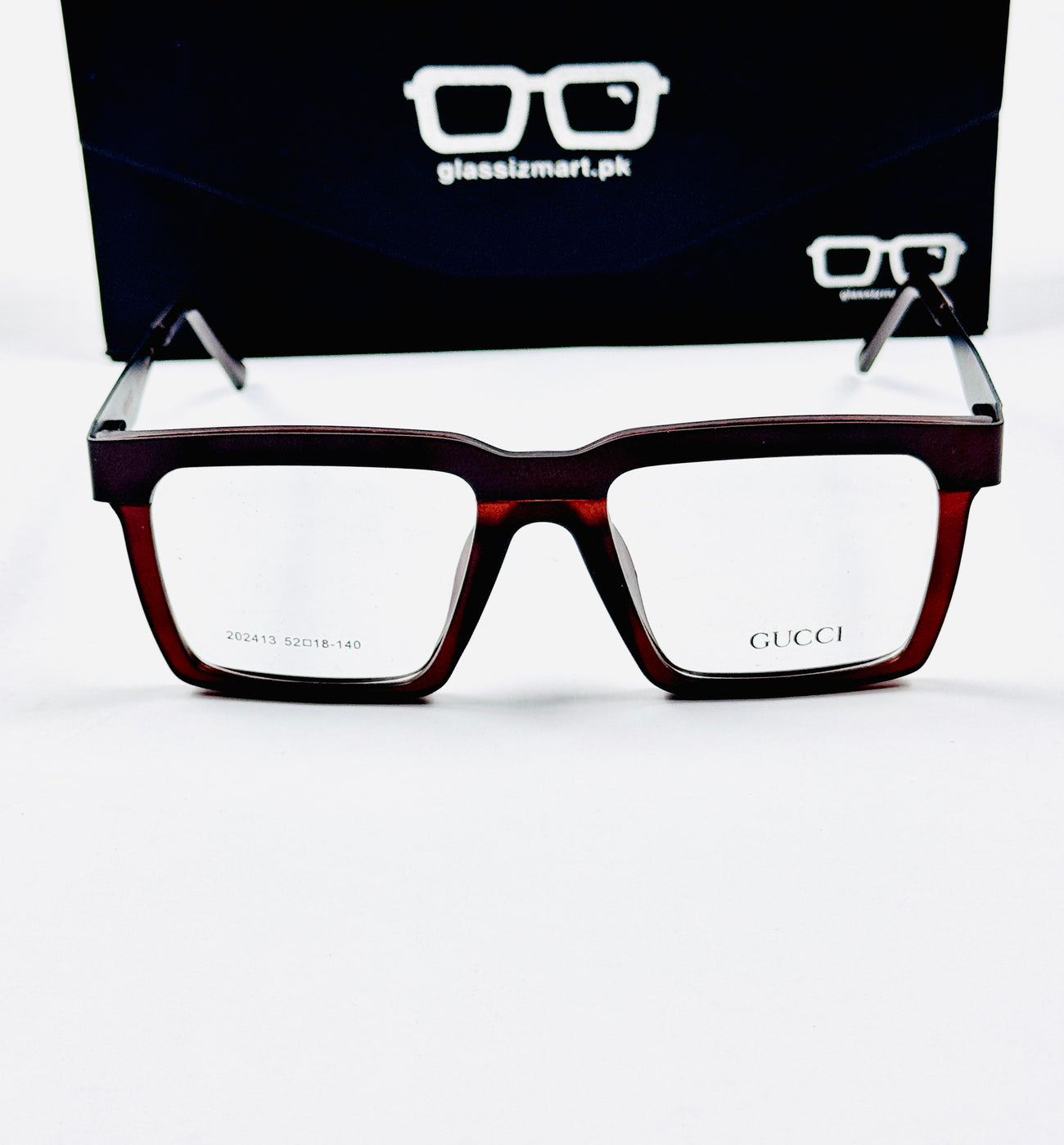 Gucci – 202413 – 52 - Brown – Metal - Acetate  – Optics - Unisex