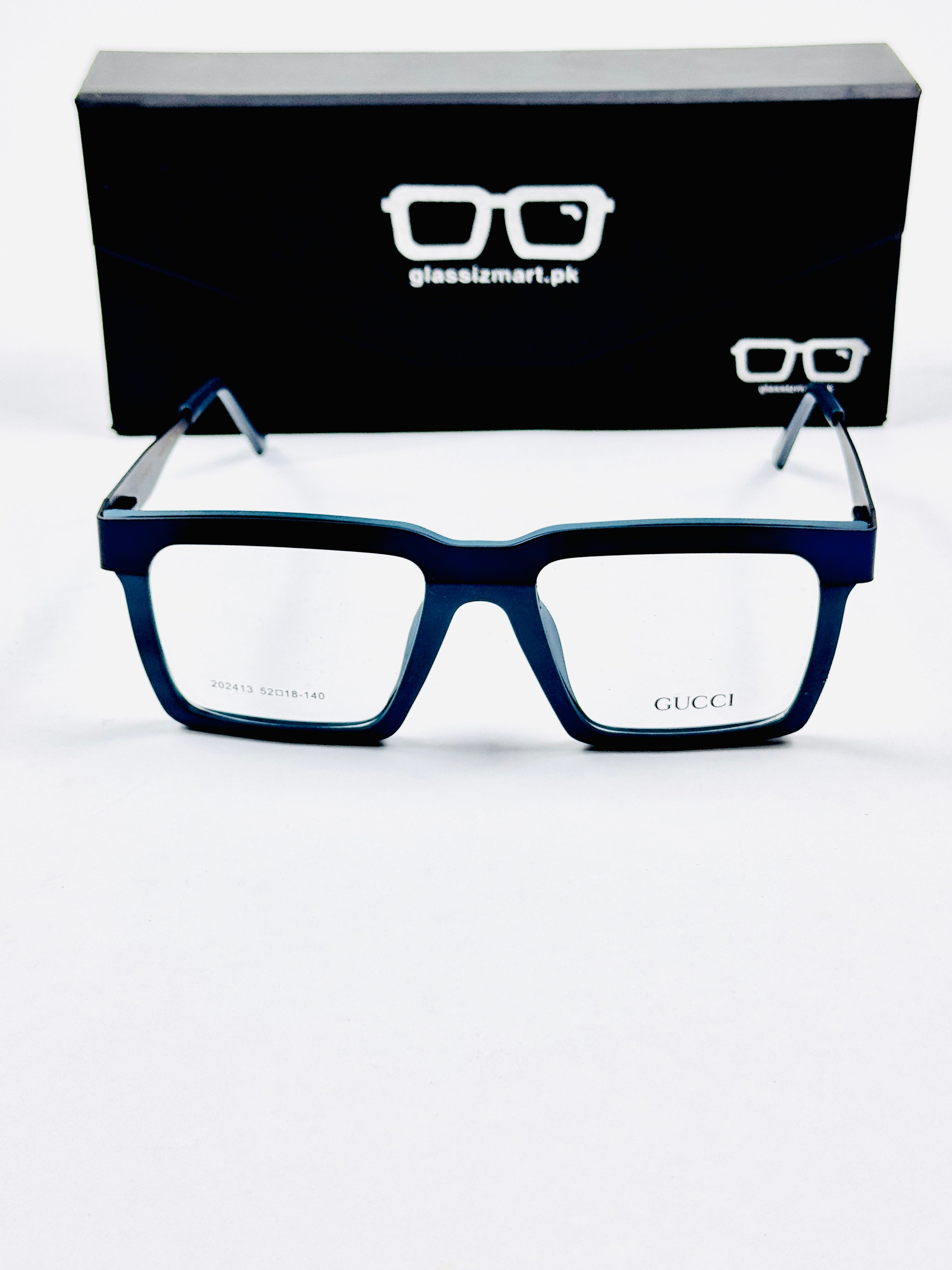 Gucci – 202413 – 52 - Green Black – Metal - Acetate  – Optics - Unisex