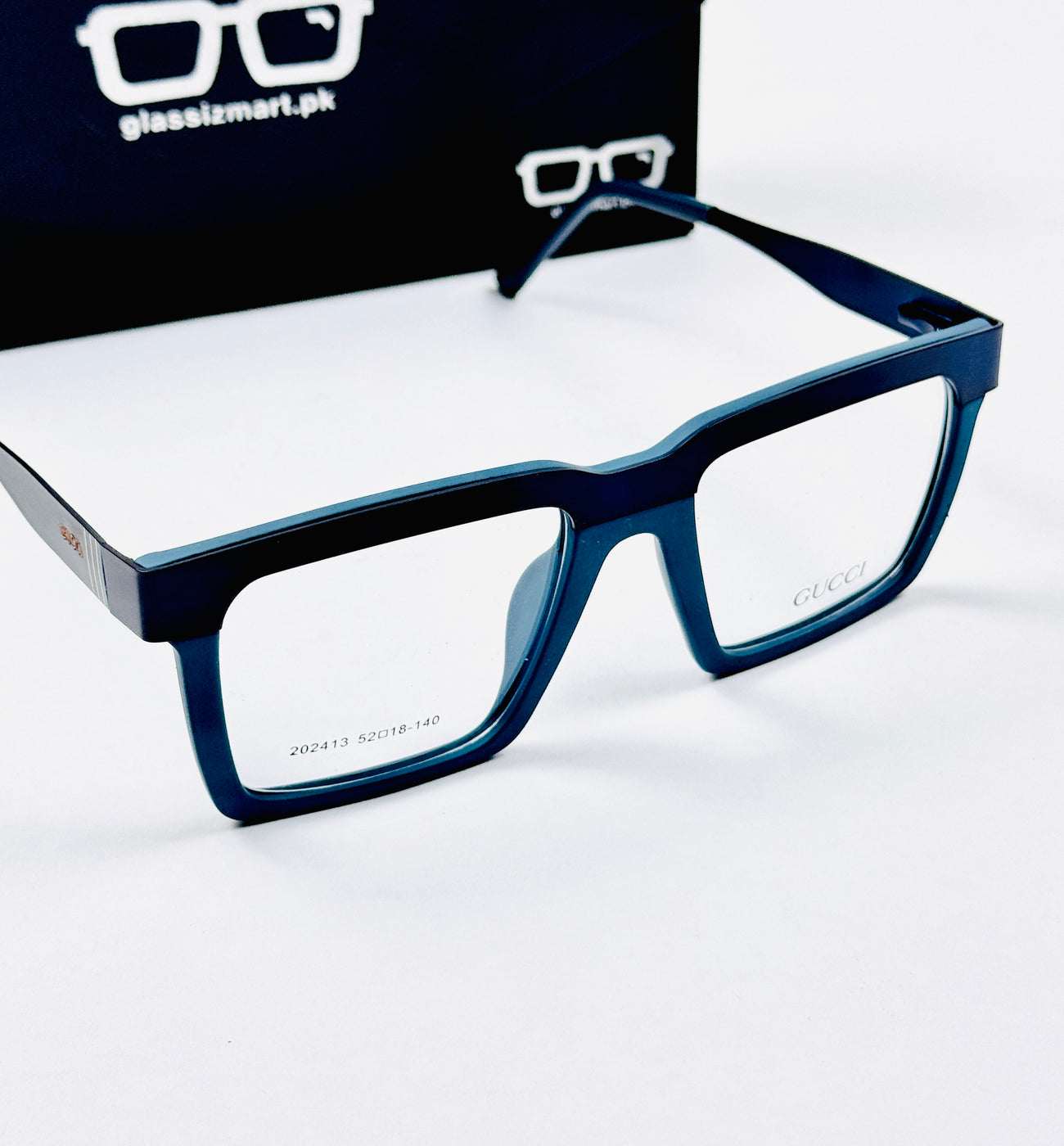 Gucci – 202413 – 52 - Green Black – Metal - Acetate  – Optics - Unisex