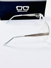 Gucci – 202413 – 52 - Silver White – Metal - Acetate  – Optics - Unisex