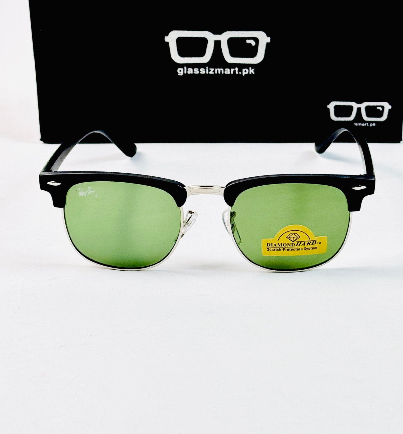 RayBan – 3016 – 51 – Silver Green –  Metal - Sunglasses – Unisex