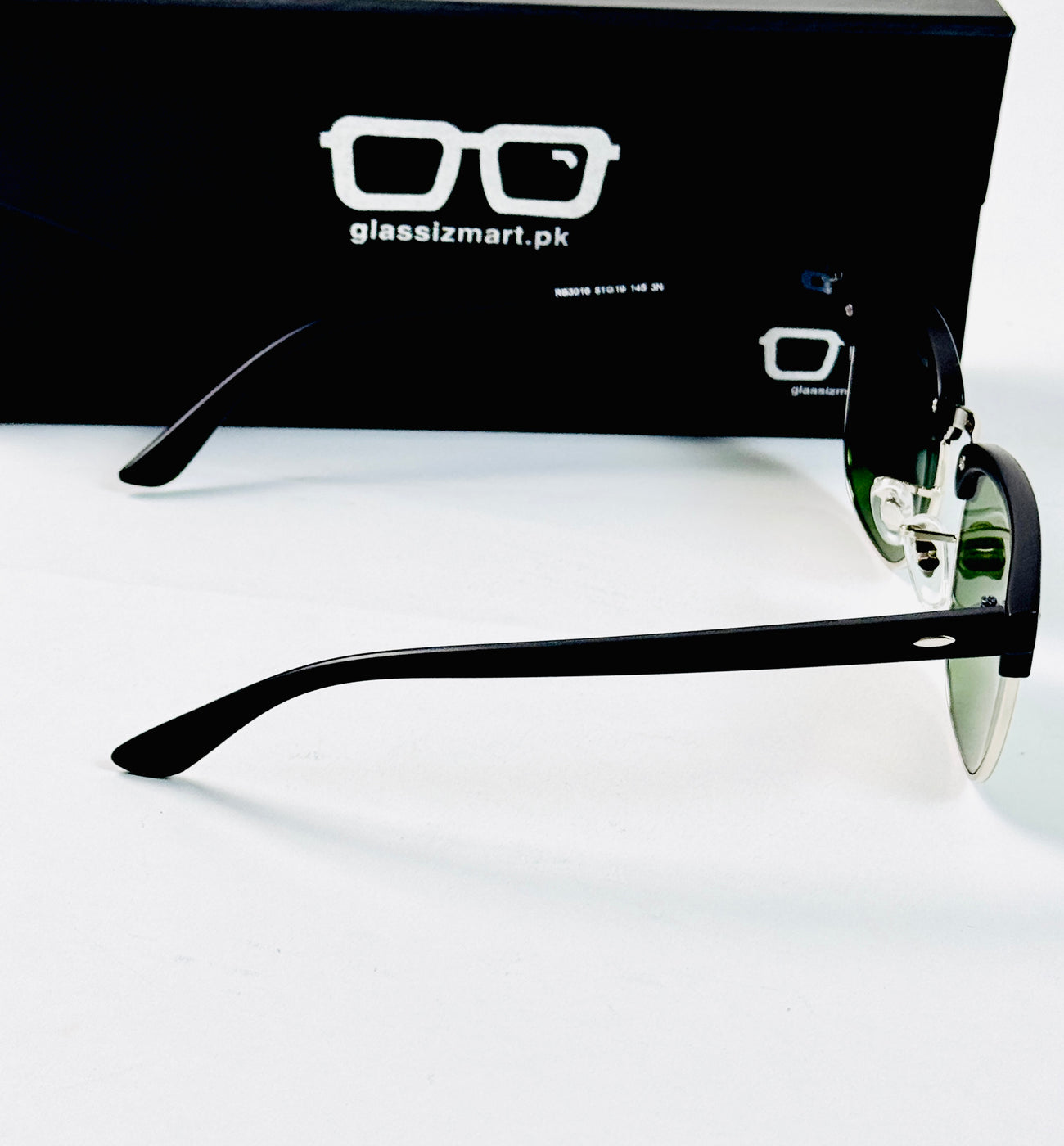 RayBan – 3016 – 51 – Silver Green –  Metal - Sunglasses – Unisex