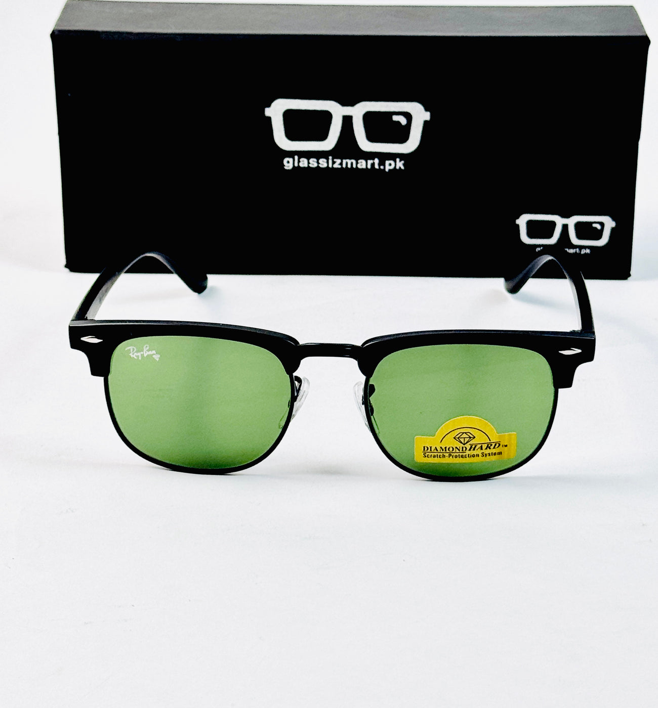 RayBan – 3016 – 51 – Black Green –  Metal - Sunglasses – Unisex