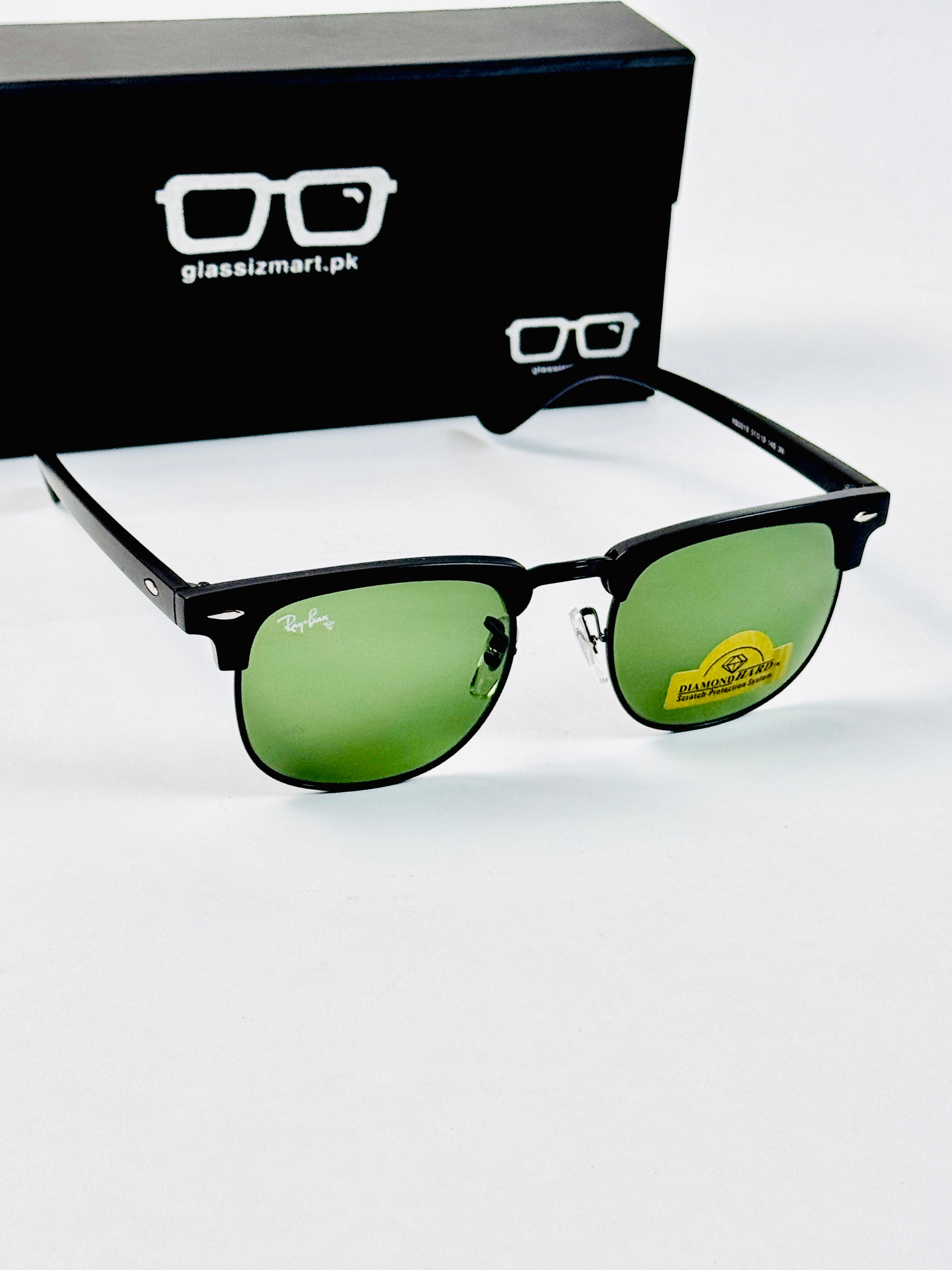RayBan – 3016 – 51 – Black Green –  Metal - Sunglasses – Unisex