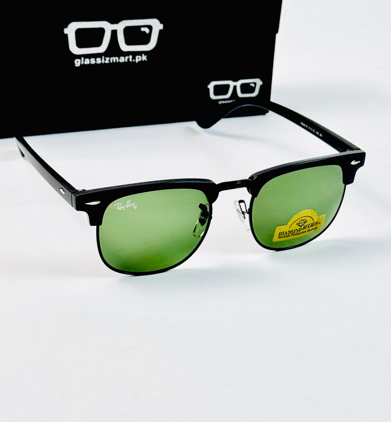 RayBan – 3016 – 51 – Black Green –  Metal - Sunglasses – Unisex