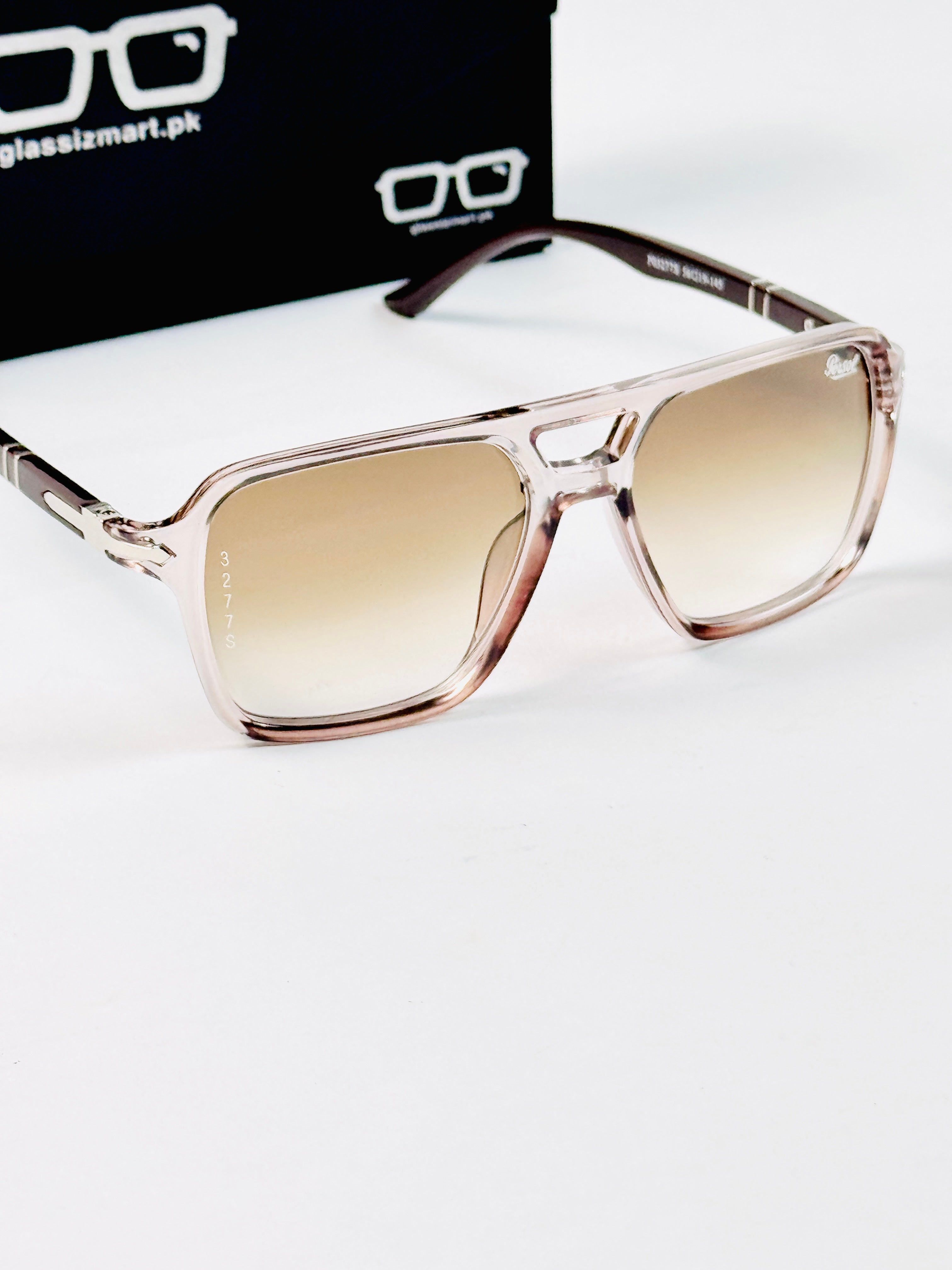Persol – 3277 - 56 - Transparent Brown – Acetate - Sunglasses – Unisex
