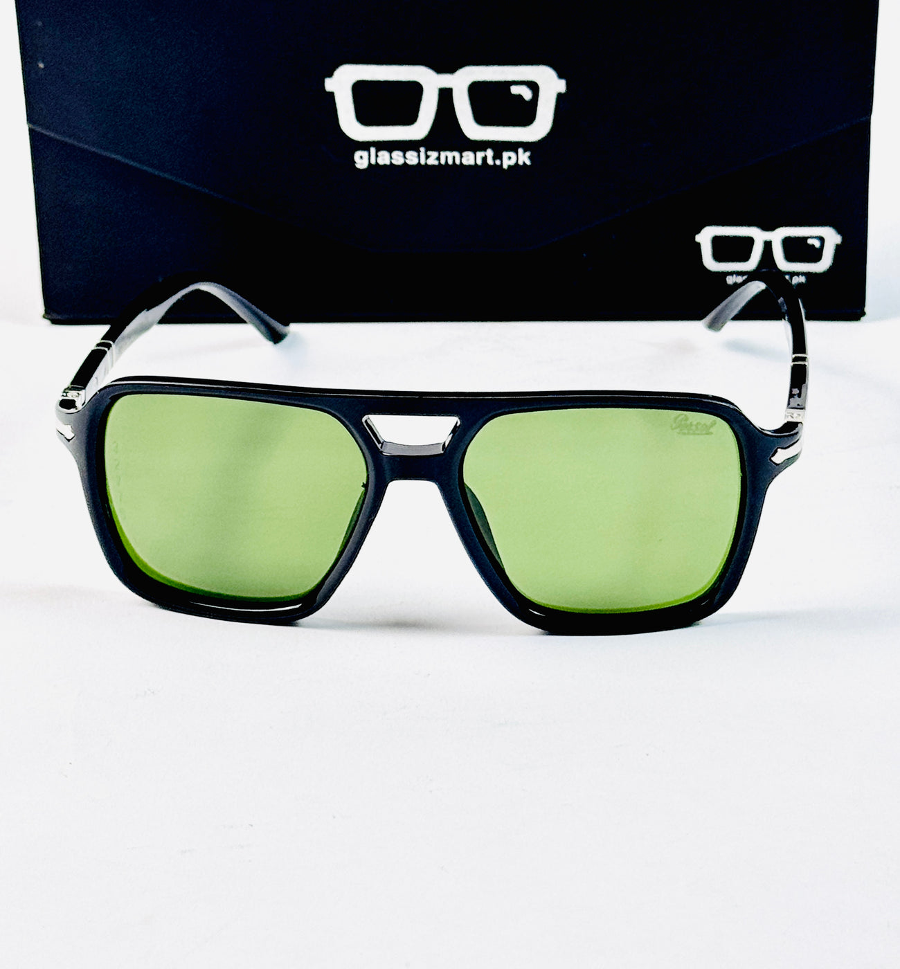 Persol – 3277 - 56 - Black Green – Acetate - Sunglasses – Unisex