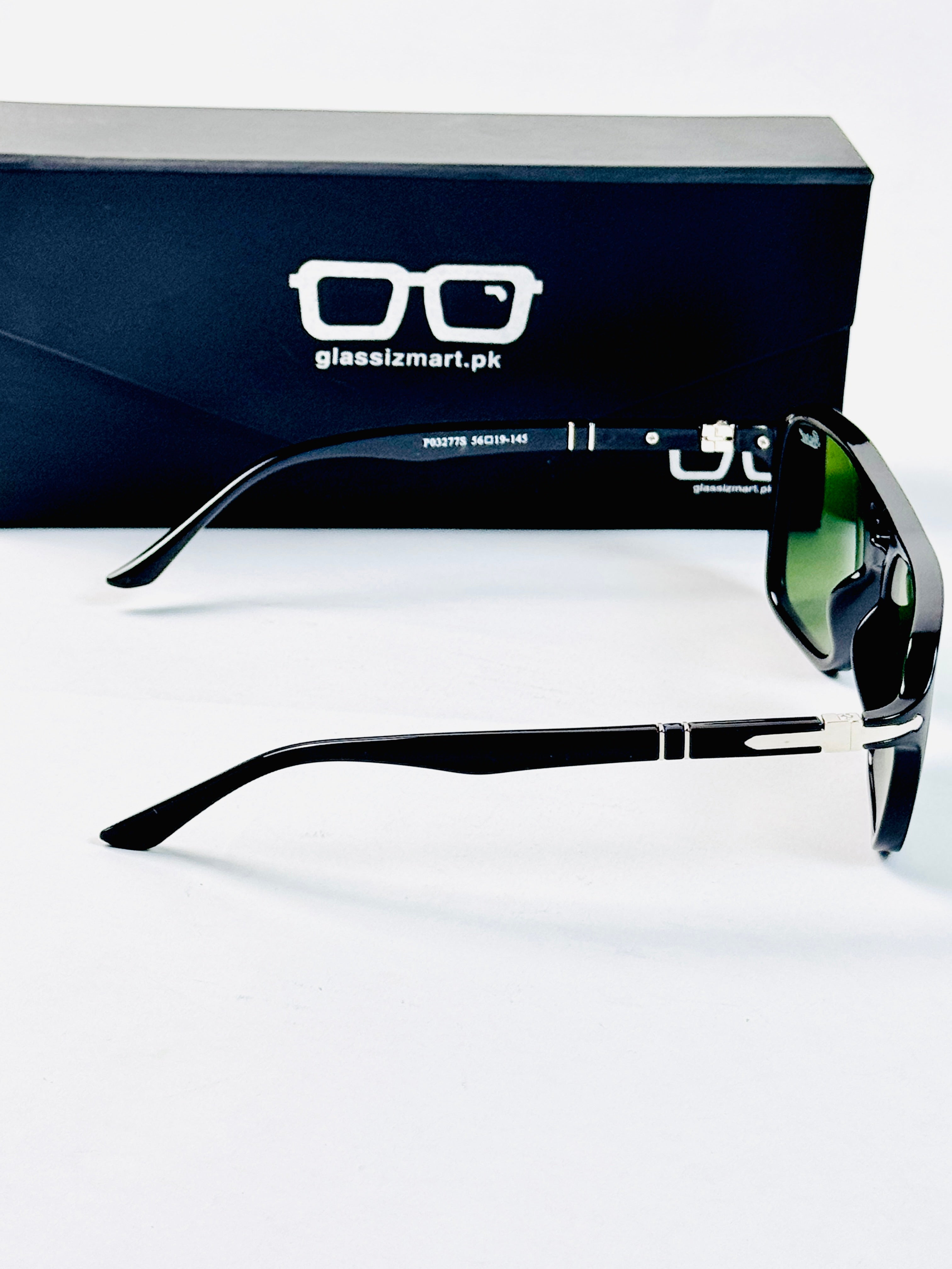 Persol – 3277 - 56 - Black Green – Acetate - Sunglasses – Unisex